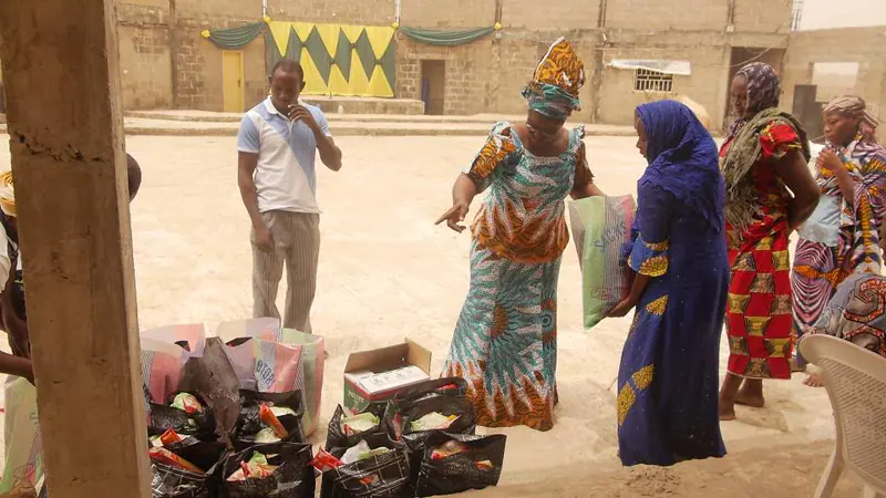 Archive photograph from a Funke Adeyemo Foundation outreach in 2018.