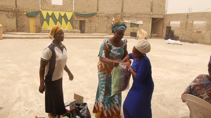 Archive photograph from a Funke Adeyemo Foundation outreach in 2018.