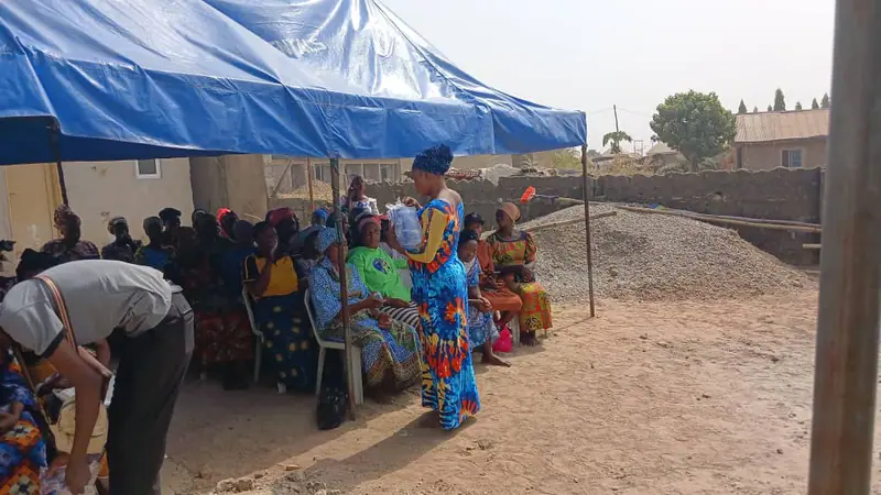Archive photograph from a Funke Adeyemo Foundation outreach in 2023.