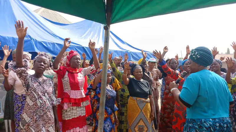 Archive photograph from a Funke Adeyemo Foundation outreach in 2023.