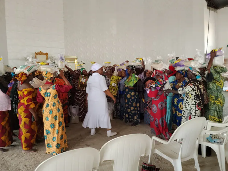 Archive photograph from a Funke Adeyemo Foundation outreach in 2024.
